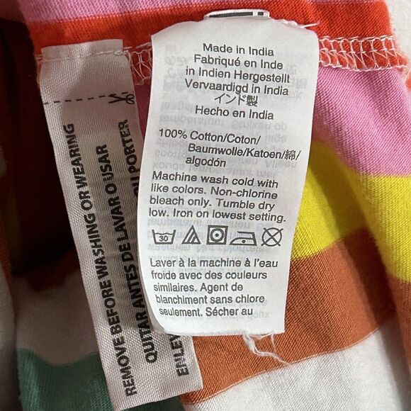 J.Crew Maxi Dress in Rainbow Stripe Size Large Sleeveless Long Tiered Colorful - Picture 7 of 10